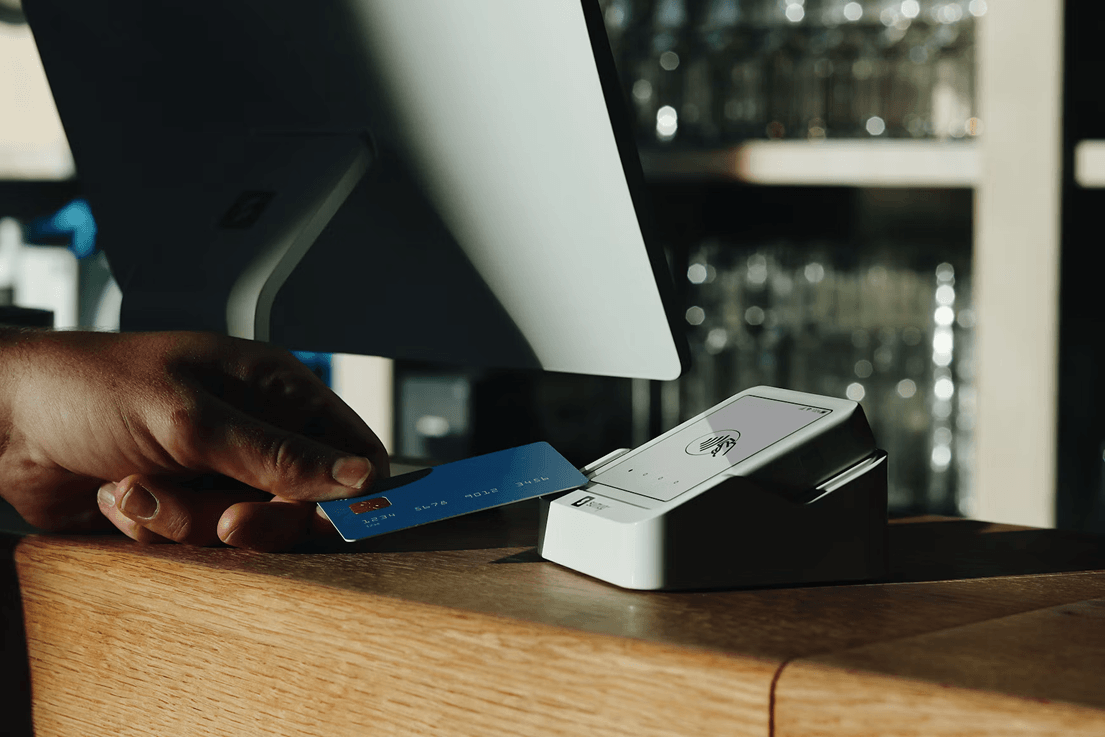 Card payment at a checkout terminal